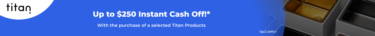 Up to $250 Instant Cash Off on selected Titan Products