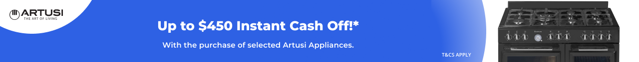Up to $450 Instant Cash Off on selected Artusi