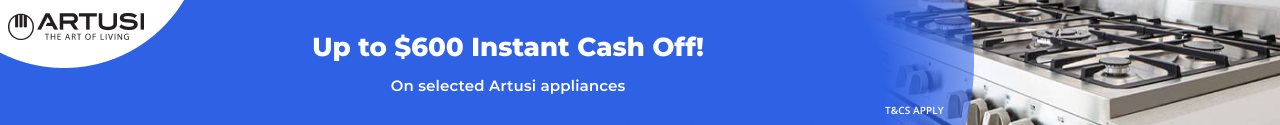 Up to $600 Instant Cash Off with Artusi