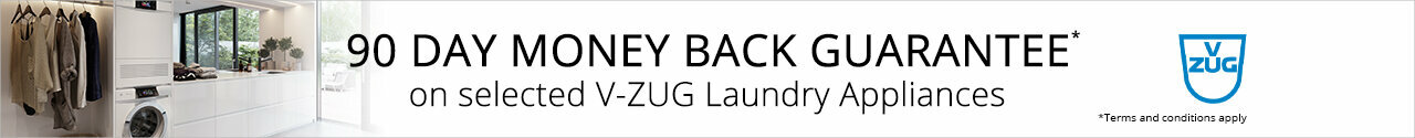 90 Day Money Back Guarantee with V-ZUG Laundry