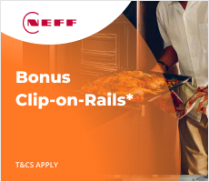 Bonus Clip-on-Rails with selected NEFF 60cm Ovens